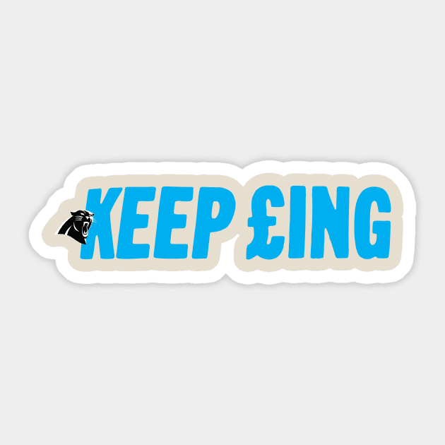 Keep Pounding Sticker by arnaagus